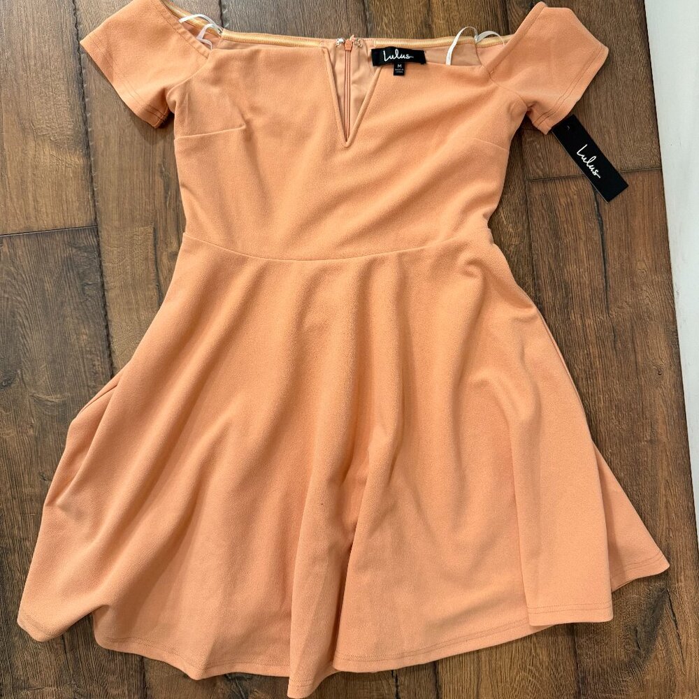 Lulus NTW Peach Dress